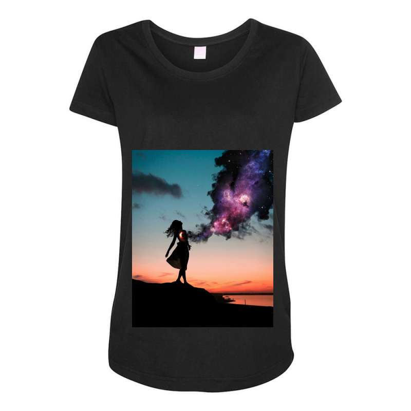 The Universe Within Us Maternity Scoop Neck T-shirt | Artistshot