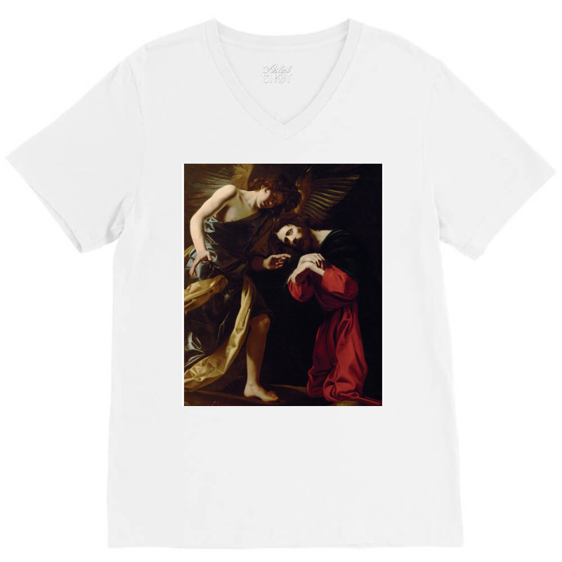 Giovanni Battista Caracciolo Battistello Christ On V-Neck Tee by fathiyharebd | Artistshot