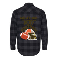 Great Dad Teaches His Son Play Football Flannel Shirt | Artistshot