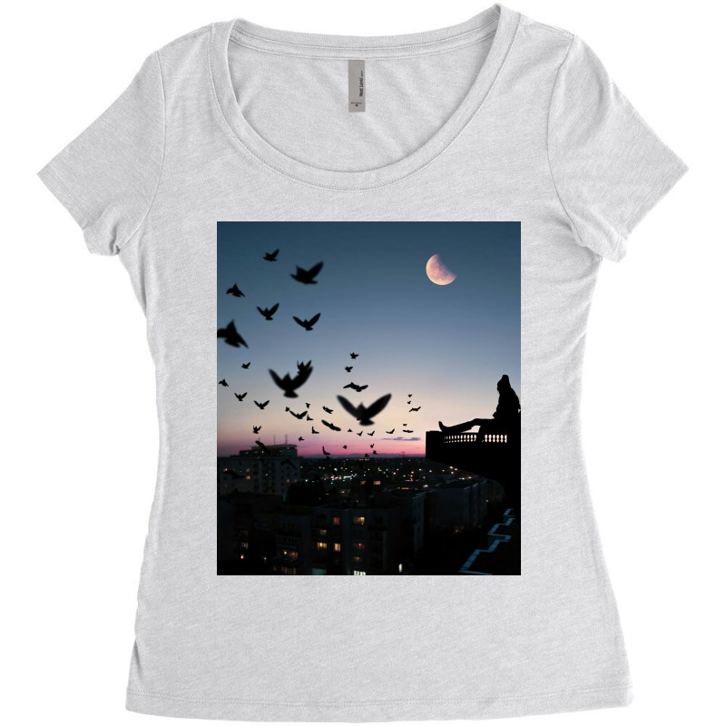 Balcony View Women's Triblend Scoop T-shirt | Artistshot