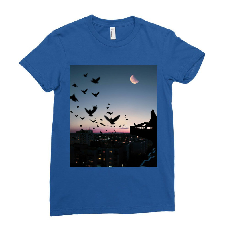 Balcony View Ladies Fitted T-shirt | Artistshot