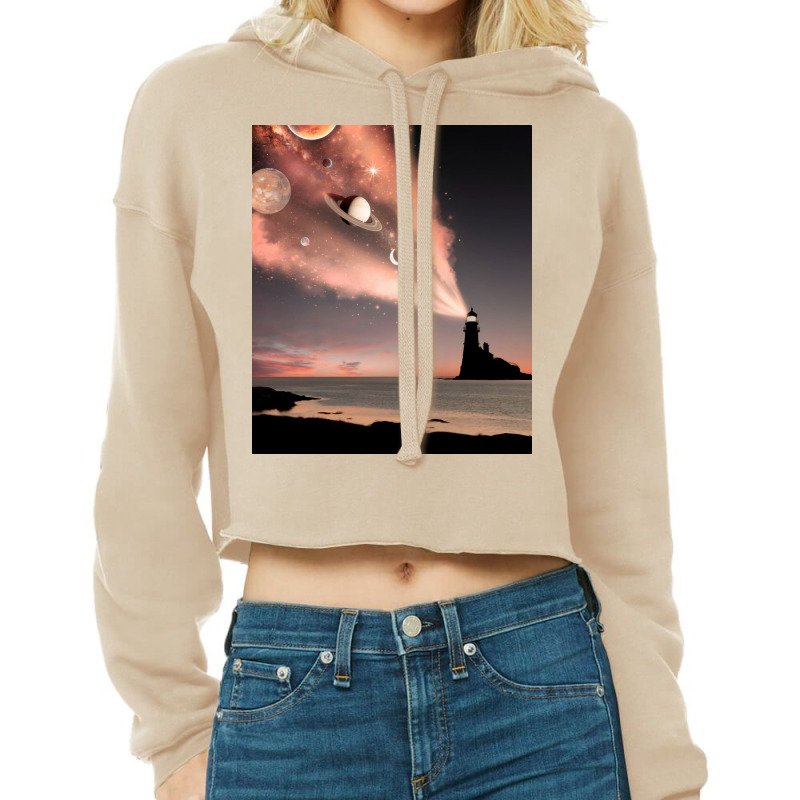 Lighthouse Light Cropped Hoodie | Artistshot