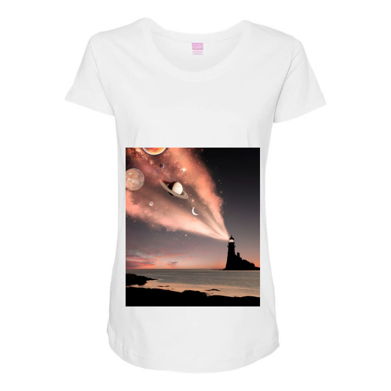 Lighthouse Light Maternity Scoop Neck T-shirt | Artistshot