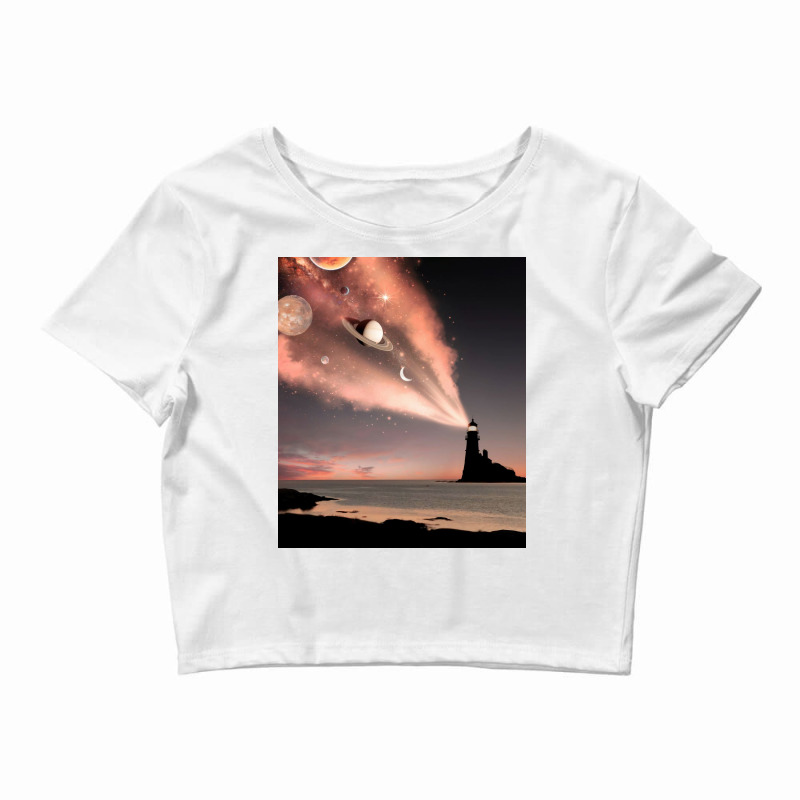 Lighthouse Light Crop Top | Artistshot