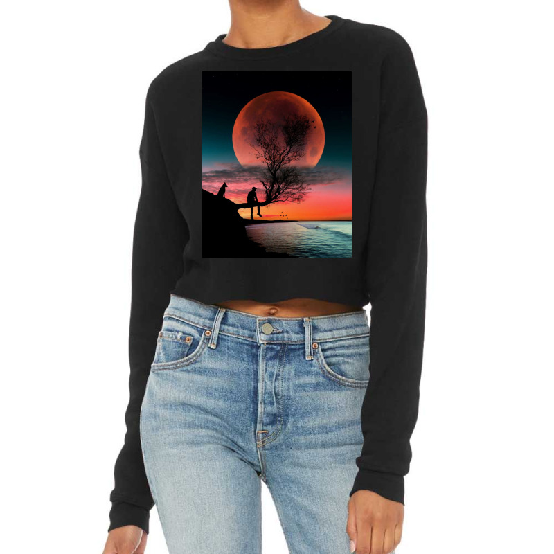 Moon Cropped Sweater | Artistshot