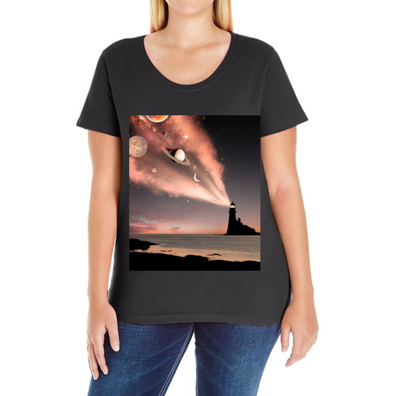 Lighthouse Light Ladies Curvy T-shirt | Artistshot