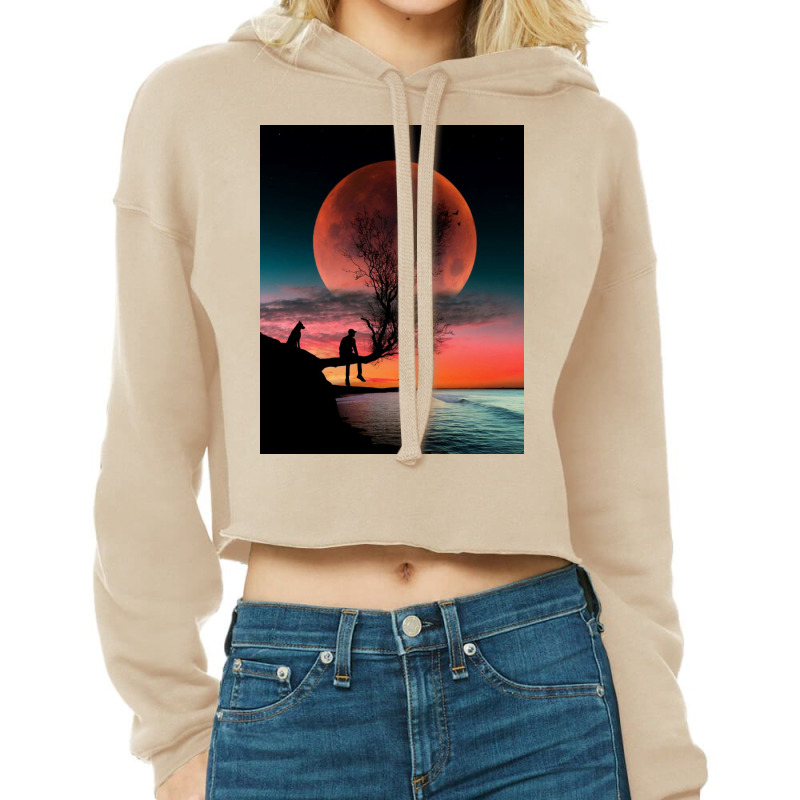 Moon Cropped Hoodie | Artistshot