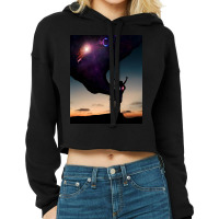 Space Way Cropped Hoodie | Artistshot