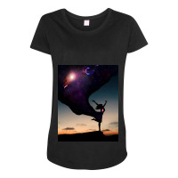 Space Way Maternity Scoop Neck T-shirt | Artistshot