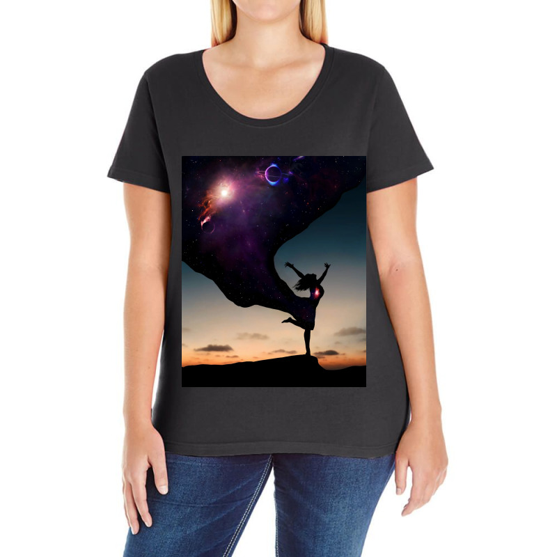 Space Way Ladies Curvy T-shirt | Artistshot