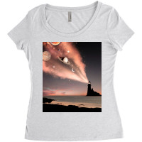 Lighthouse Light Women's Triblend Scoop T-shirt | Artistshot