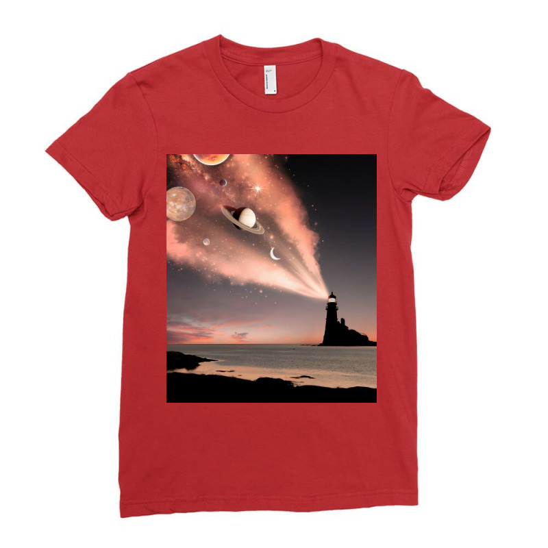 Lighthouse Light Ladies Fitted T-shirt | Artistshot