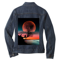 Moon Ladies Denim Jacket | Artistshot