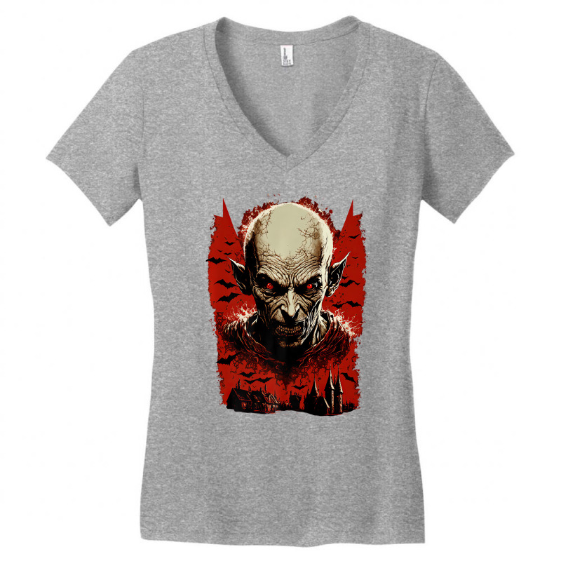 Nosferatu Blood Red Sky Premium T Shirt Women's V-Neck T-Shirt by imelde | Artistshot