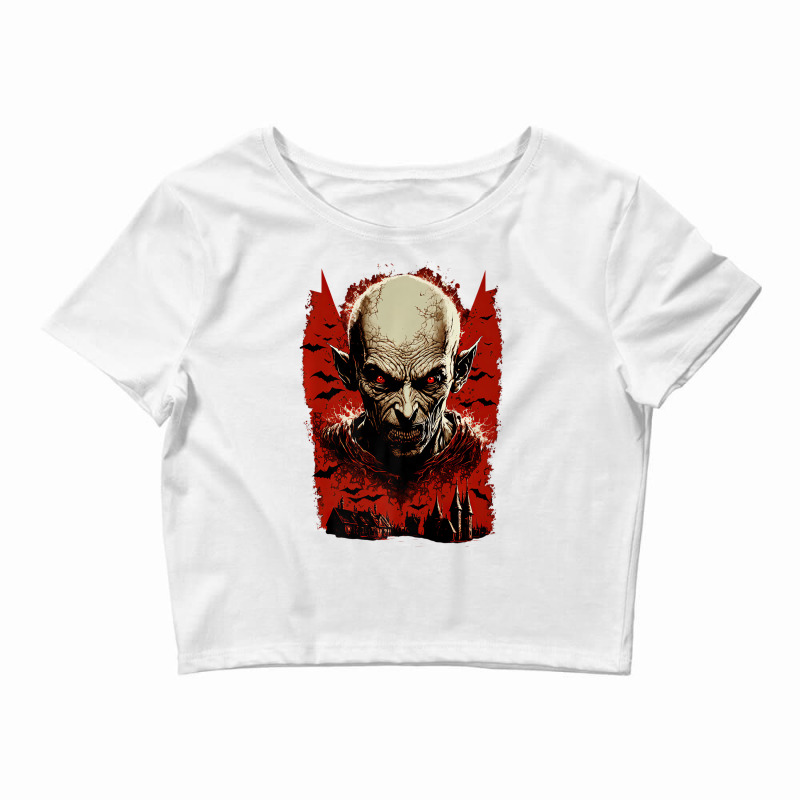 Nosferatu Blood Red Sky Premium T Shirt Crop Top by imelde | Artistshot