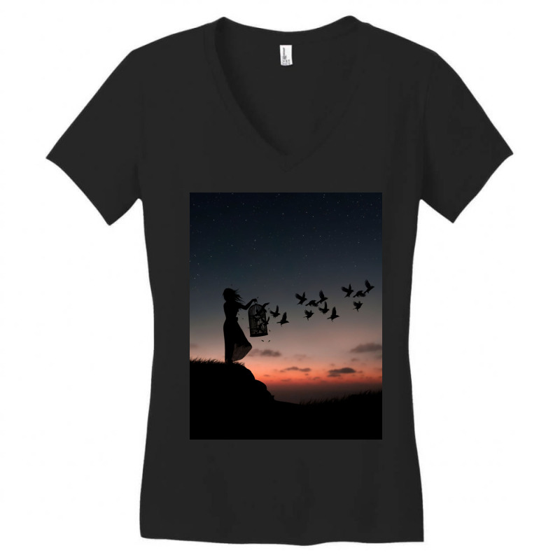 Free Birds Women's V-neck T-shirt | Artistshot