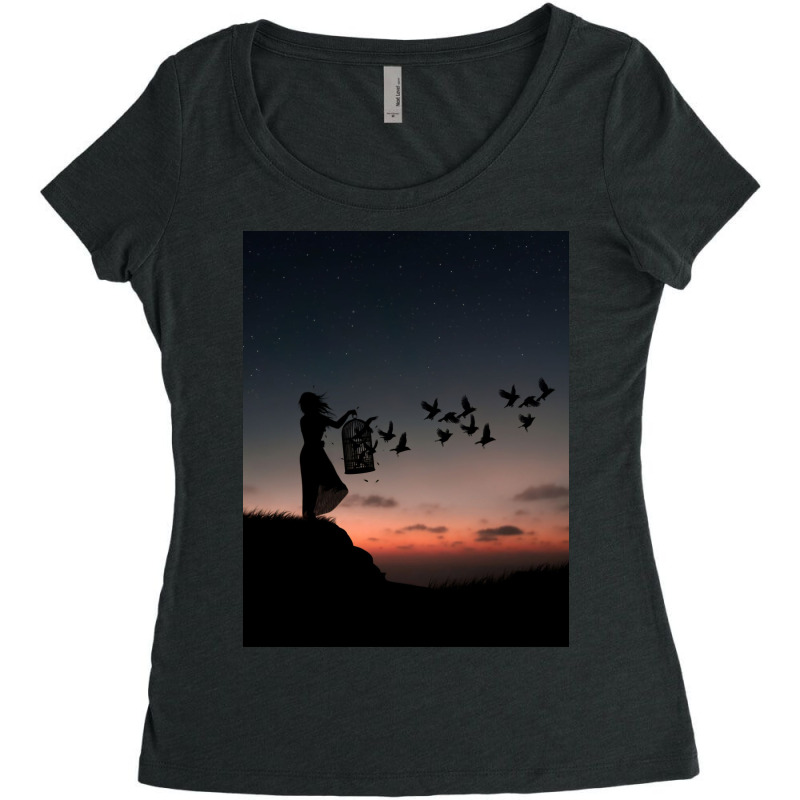 Free Birds Women's Triblend Scoop T-shirt | Artistshot