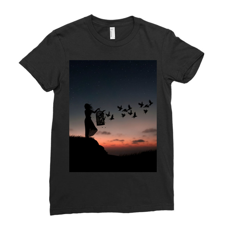 Free Birds Ladies Fitted T-shirt | Artistshot