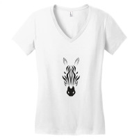 Zebra Women's V-neck T-shirt | Artistshot