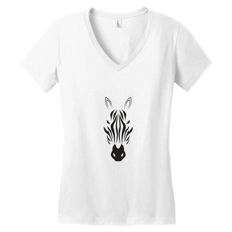 Zebra Women's V-neck T-shirt | Artistshot