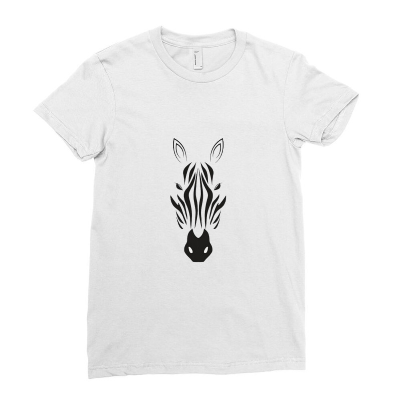 Zebra Ladies Fitted T-shirt | Artistshot