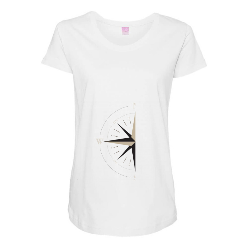 Compass Maternity Scoop Neck T-shirt | Artistshot