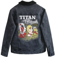 Titan Island Unisex Sherpa-lined Denim Jacket | Artistshot