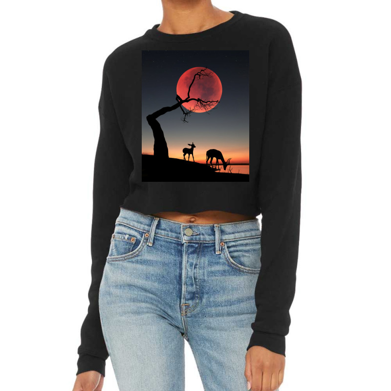 Fullmoon Cropped Sweater | Artistshot