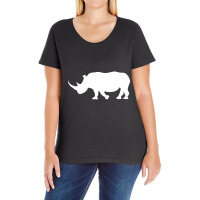 Rhino Ladies Curvy T-shirt | Artistshot