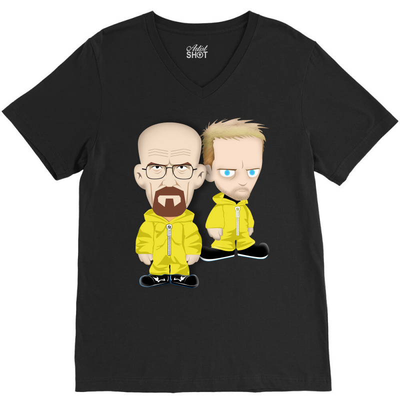 Funny Duo Danger Caricature Art V-neck Tee | Artistshot