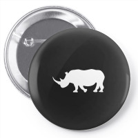 Rhino Pin-back Button | Artistshot