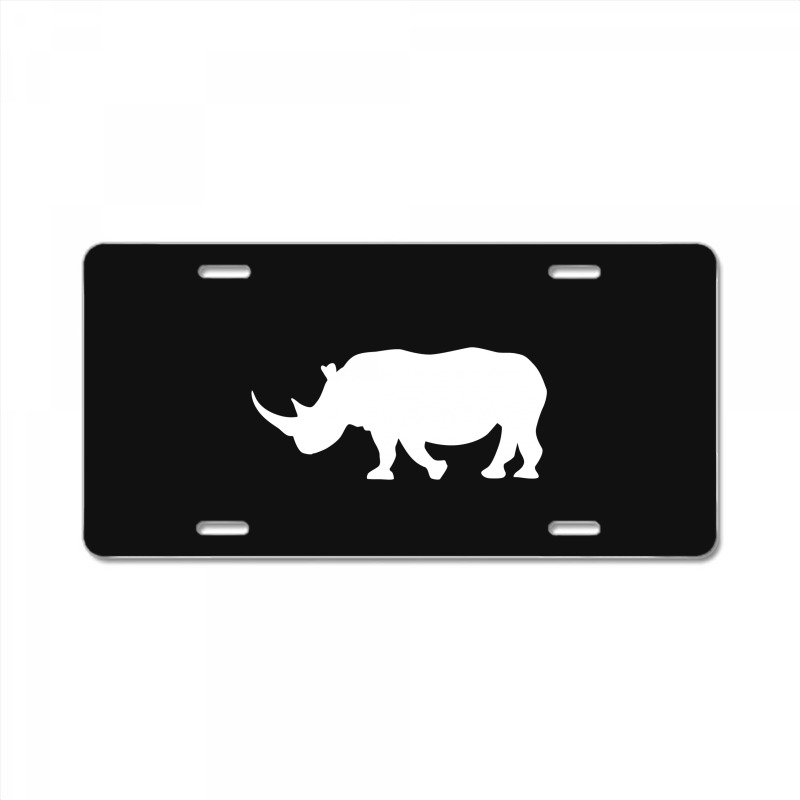 Rhino License Plate | Artistshot