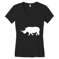 Rhino Women's V-neck T-shirt | Artistshot