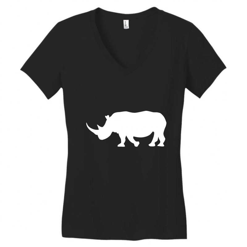 Rhino Women's V-neck T-shirt | Artistshot