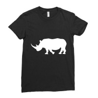 Rhino Ladies Fitted T-shirt | Artistshot