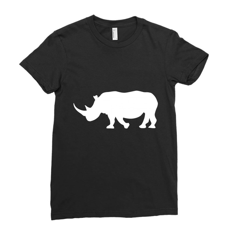 Rhino Ladies Fitted T-shirt | Artistshot