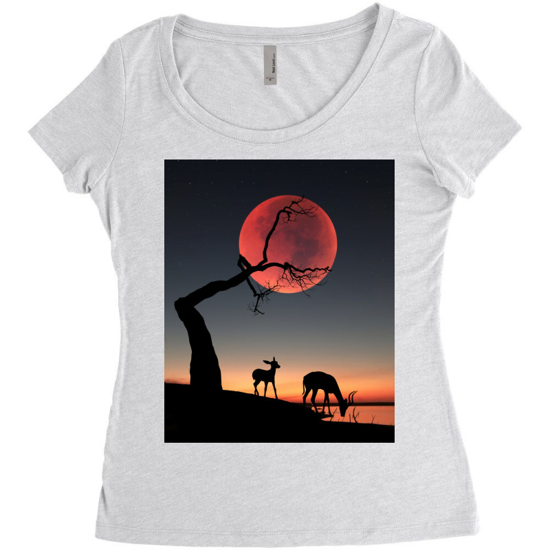 Fullmoon Women's Triblend Scoop T-shirt | Artistshot