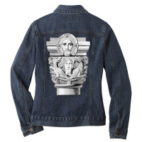 Vivace Mesopotamian Art Architecture Travel Ladies Denim Jacket | Artistshot