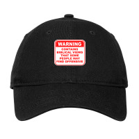 Warning Contains Biblical Views That Some People M Adjustable Cap | Artistshot