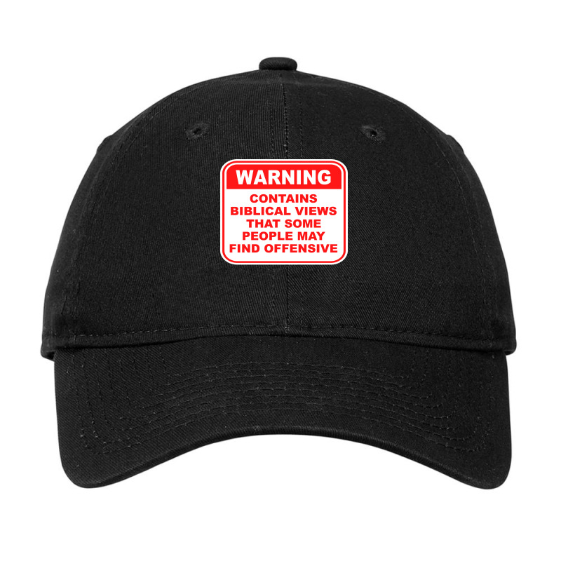 Warning Contains Biblical Views That Some People M Adjustable Cap by fathiyharebd | Artistshot