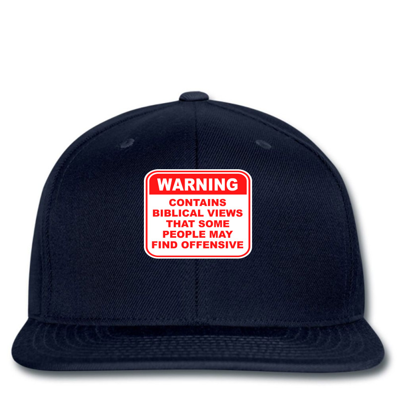 Warning Contains Biblical Views That Some People M Printed hat by fathiyharebd | Artistshot