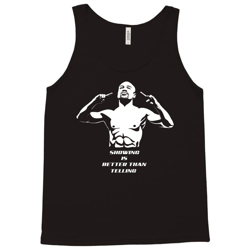 Do More Mayweather Jr Silhouette Art Tank Top | Artistshot