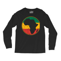 Africa Map Vintage Gift Pullover Hoodie Long Sleeve Shirts | Artistshot