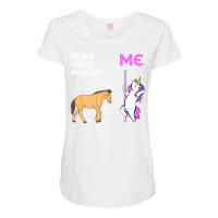 Youth Pastor Unicorn Horse Design Maternity Scoop Neck T-shirt | Artistshot