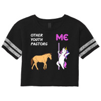 Youth Pastor Unicorn Horse Design Scorecard Crop Tee | Artistshot