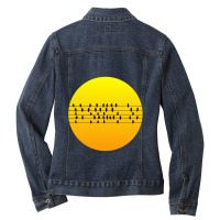 Sun And Birds Ladies Denim Jacket | Artistshot