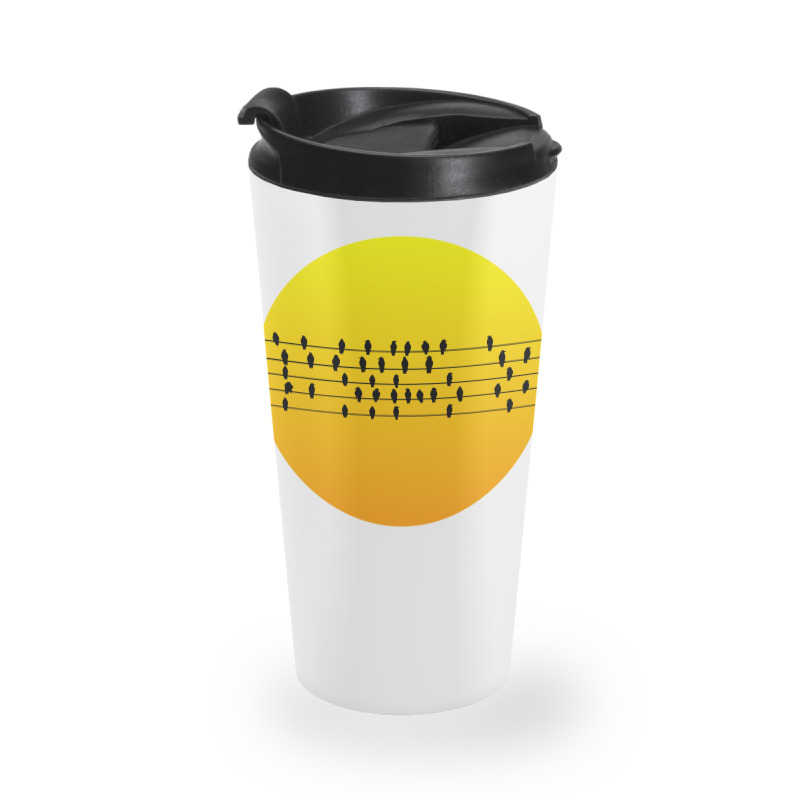 Sun And Birds Travel Mug | Artistshot