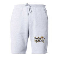 Fourth Grade Teacher Team Back To School Daisies F Fleece Short | Artistshot