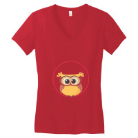 Owl Women's V-neck T-shirt | Artistshot