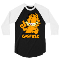 New Garfiel Present Funny 3/4 Sleeve Shirt | Artistshot